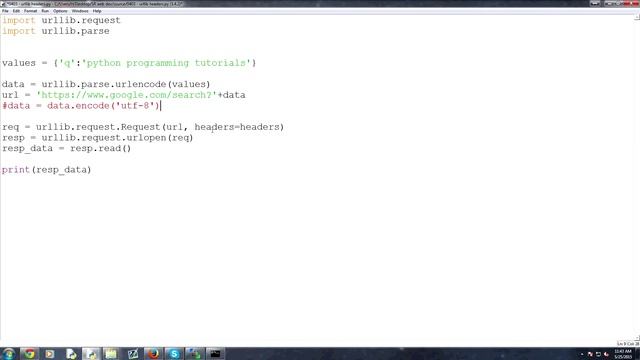 Python Web Programming - Urllib Headers смотреть онлайн