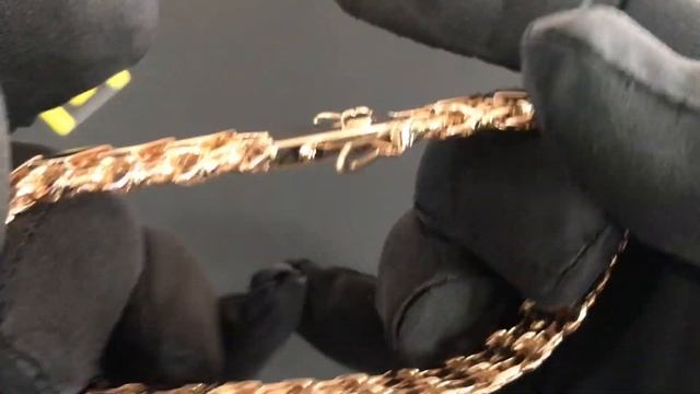 арт. А0215 Золотой браслет ДВОЙНОЙ БИСМАРК 22 см смотреть онлайн