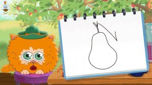 Стихи загадки КРУГЛОГО КОТА про фрукты | В. Степанов. Видео с загадками для детей 0+