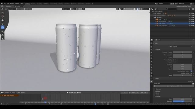 CGI для рекламы продукции в Blender - Часть 03. Симуляция жидкости смотреть онлайн