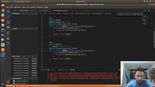 Quarkus #9: Tolerância a falha смотреть онлайн