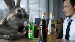 Реклама Напитки из Черноголовки 2013 кролик