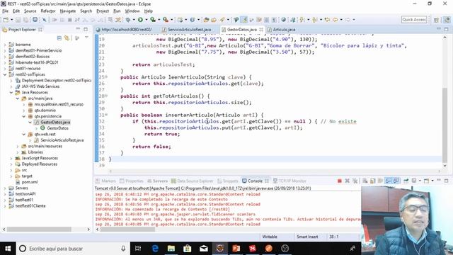 RESTful: 3. REST Java con JAX-RS. Anotaciones para POST, PUT, DELETE y mucho más смотреть онлайн