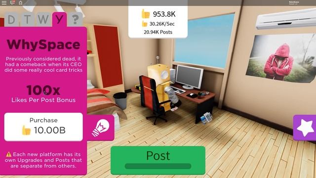 СОЗДАЛ СВОЮ СОЦИАЛЬНОЮ СЕТЬ в РОБЛОКС и СТАЛ МИЛЛИОНЕРОМ! Roblox Simulator смотреть онлайн