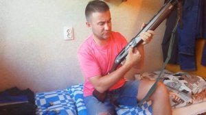 Ружье Хуглу Ренова Выключатель двойной клавиши HUGLU RENOVA WOOD BLACK