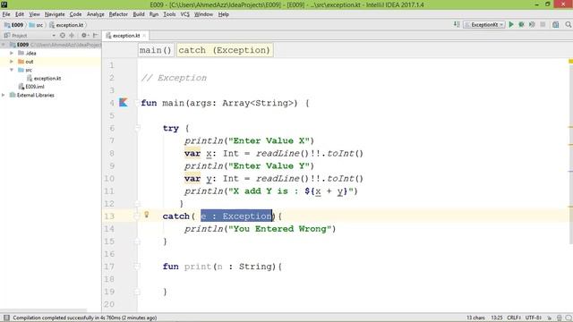 e Exception الدرس الرابع والعشرون : مفهوم الباراميتر смотреть онлайн