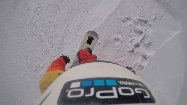 Падение на сноуборде в горах Эльбруса смотреть онлайн