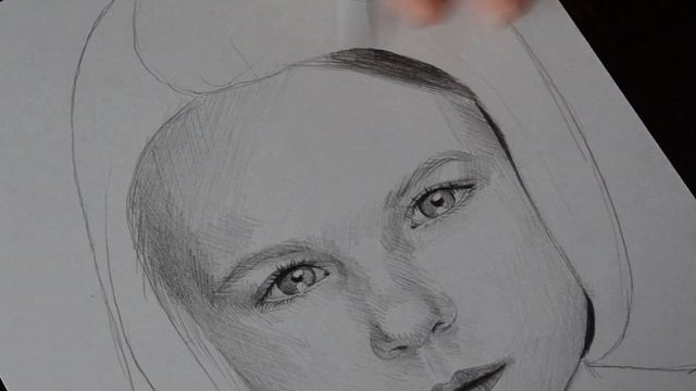 Детский портрет / рисунок карандашом / drawing portrait смотреть онлайн