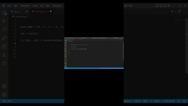 use instance method and remove nested tuple in python смотреть онлайн