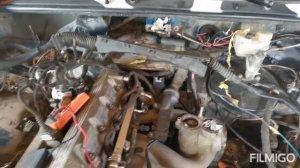 Установка мотора в ниву от bmw m44b19 #нива  #мотор_bmw_m44b19