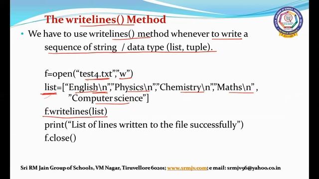 CBSE - Class XII - Computer Science - Python - WRITING ONTO FILES смотреть онлайн