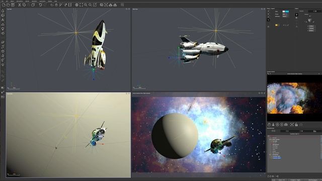 Creating space scene in Vue Nebula planet Setup lighting and render part 5 of 6 смотреть онлайн