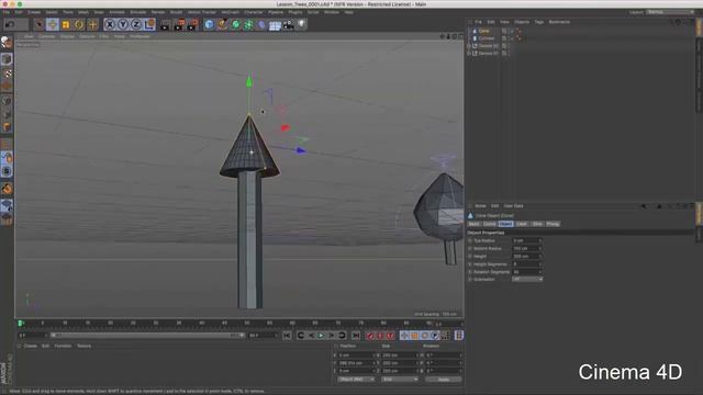 Cinema 4D - Практика. Создаем деревья для финальной композиции смотреть онлайн