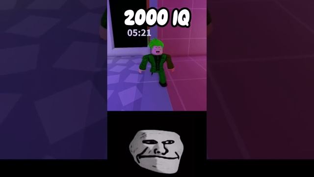 Roblox 2000 IQ Moment (Troll Face Meme) #shorts смотреть онлайн