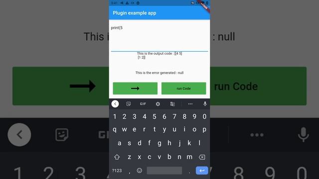 Run python code from Android devices using Flutter chaquopy plugin. смотреть онлайн