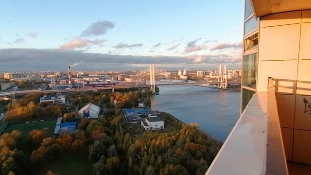 Санкт-Петербург. Ж/К "Князь Александр Невский". Закат. 15.10.2023. смотреть онлайн