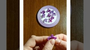 МК-Цветок сирени.Вышивка лентой.