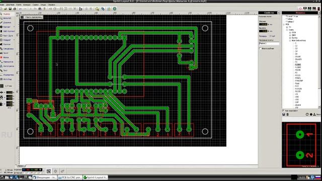 Sprint Layout 6.0 Фрезеровка печатной платы смотреть онлайн