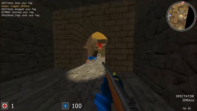 Cube 2: Sauerbraten Gameplay - iCTF on dust2 смотреть онлайн