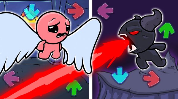 РЭП БАТТЛ В ТВОЁМ ПОДВАЛЕ ► Friday Night Funkin' vs. Isaac