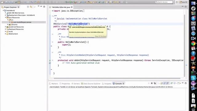 Apache TomEE and Servlets смотреть онлайн