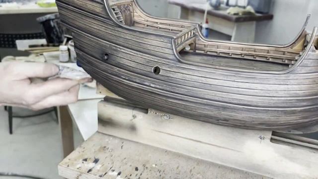 Master class on painting the model from the Kyiv master Pavel Nikitin. Ship modeling. смотреть онлайн