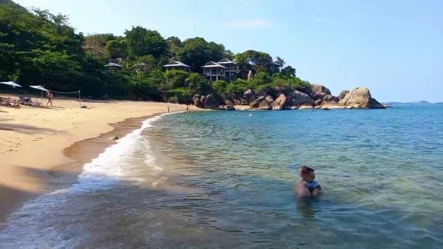Обзор пляжа Coral Beach Koh Samui. Корал Бич Кох Самуи. смотреть онлайн