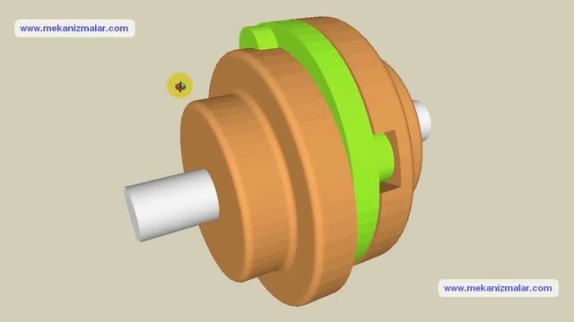 Oldham coupling 3D in SketchUp смотреть онлайн