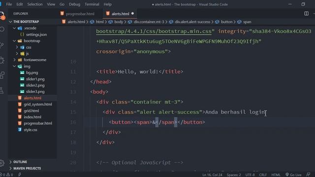 #9 Tutorial Bootstrap - Cara Membuat Alert смотреть онлайн