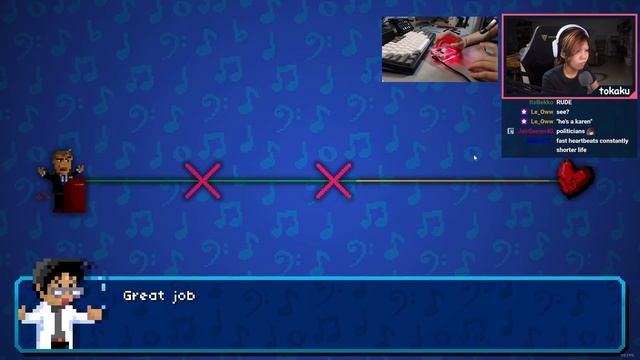 really difficult 1 finger rhythm game... | Rhythm Doctor смотреть онлайн