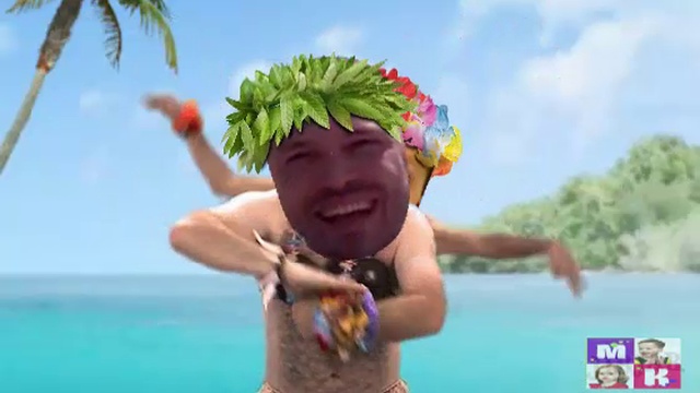 Мистер Макс и Папа Танцуют на Мальдивах после съемок 