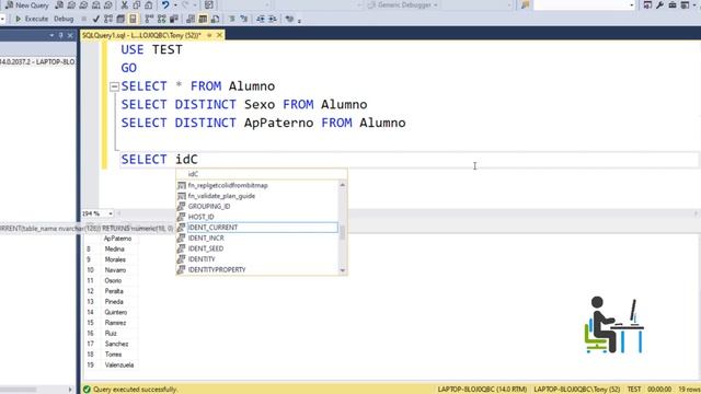 Como usar la cláusula DISTINCT en la Base de Datos SQL Server con Management Studio смотреть онлайн