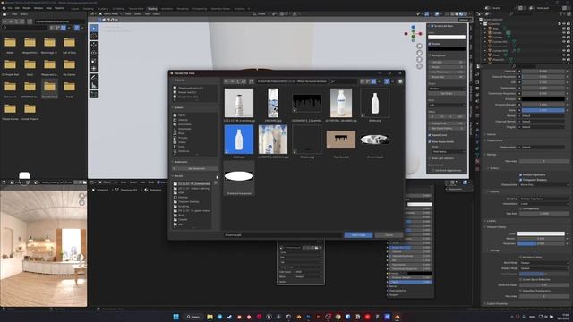 Делаем этикетку для бутылки в Blender / Bottle label quickly and conveniently in Blender 3D смотреть онлайн
