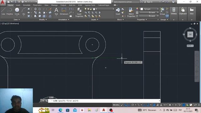 LATIHAN 4 2D AUTOCAD смотреть онлайн