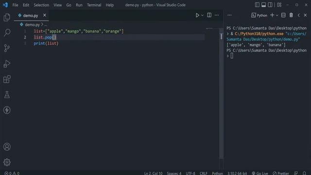 Remove List Items in Python || Python Tutorial 2022 смотреть онлайн