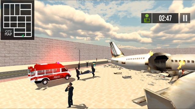 Emergency Ambulance Van Driving City Road - Police Rescue Simulator - Android Gameplay смотреть онлайн