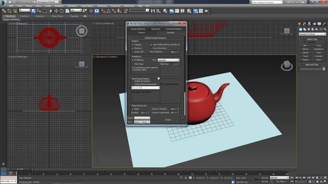 3D Max. Урок №43. Настройки визуализатора Default Scanline Renderer. смотреть онлайн