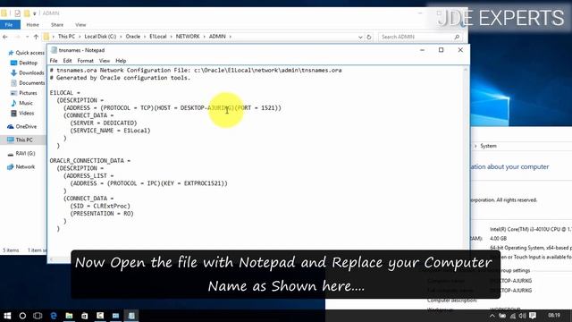 Determining if database is running - Error - Solution | JDE 9.1/9.2 (DEMO) Installation смотреть онлайн