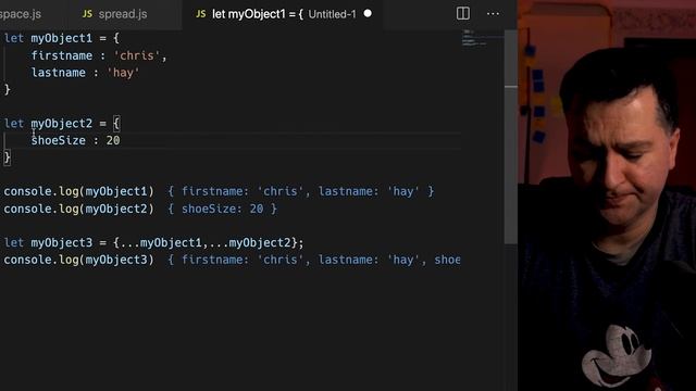 Javascript Spread Operators with Object Literals ES2018 смотреть онлайн