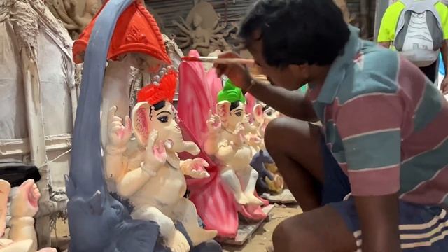 Ganesh Murti Making 2022 | Ganpati Murti Shop In Chandigarh | ganpati murti price 2022 | смотреть онлайн