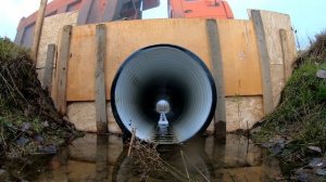 Труба в канаву на заезд SN8 - ТЕСТ.