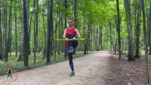 Скандинавская ходьба. Заминка