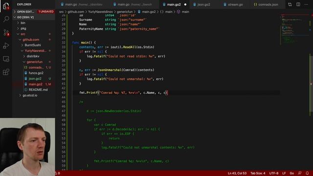 Redesigning JSON parsing for Go using Generics Proposal (Jun 2020) смотреть онлайн