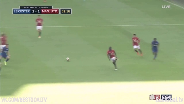 Лестер 1:2 Манчестер Юнайтед. Обзор матча и видео голов смотреть онлайн