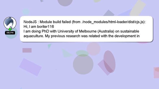 NodeJS : Module build failed (from ./node_modules/html-loader/dist/cjs.js): смотреть онлайн