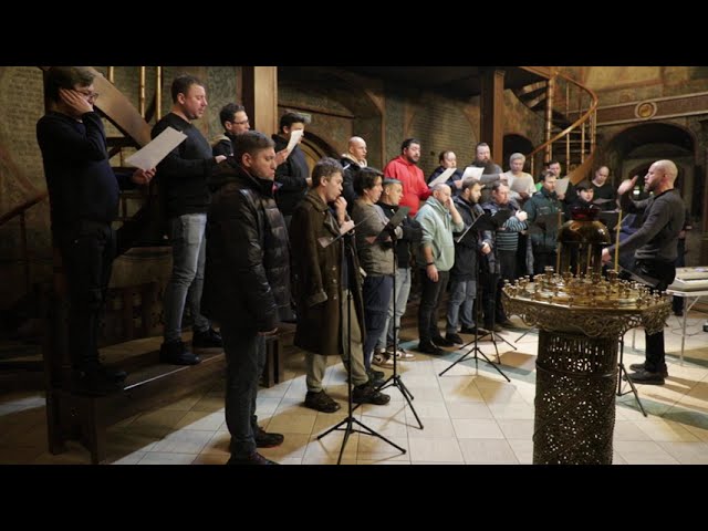 Яко да Царя всех. Репетиция хора Сретенского монастыря смотреть онлайн
