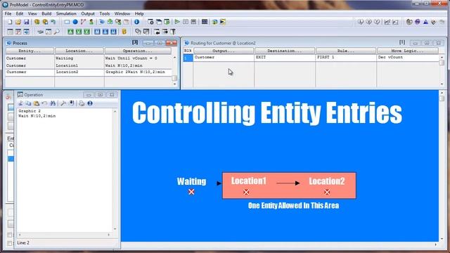 Control Entity Entries Into an Area - ProModel Solution смотреть онлайн