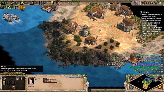 The Hautevilles: Roger in Sicily Walkthrough - Age of Empires 2: DE Lords of The West смотреть онлайн