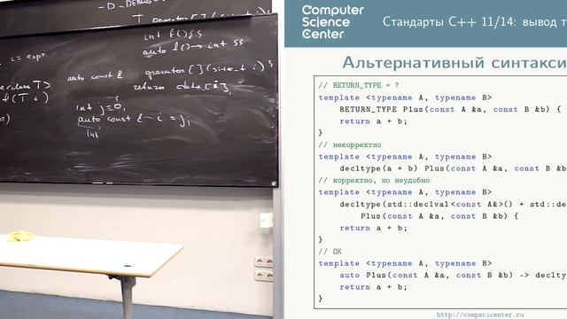 Стандарт C++11/14: вывод типов и move семантика смотреть онлайн