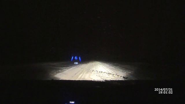 Снегопад на трассе М5, участок Уфа-Челябинск. смотреть онлайн